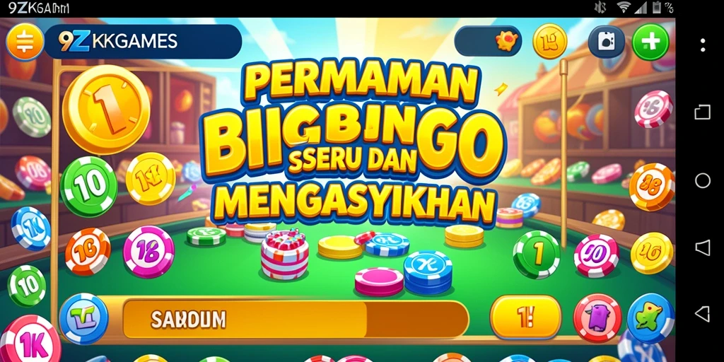 Tampilan screenshot gameplay Bingo di 9ZKGAMES yang seru dan menarik.