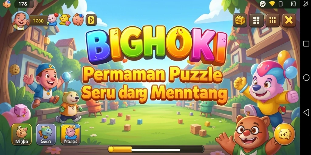 Tampilan gameplay BIGHOKI yang menantang dan seru.