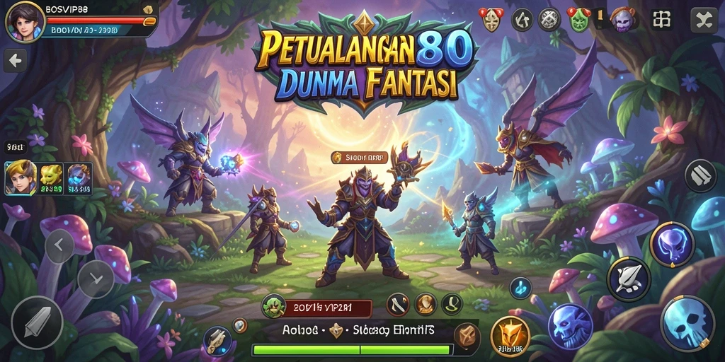 Screenshot gameplay menampilkan aksi menjelajahi dunia petualangan BOSVIP88.