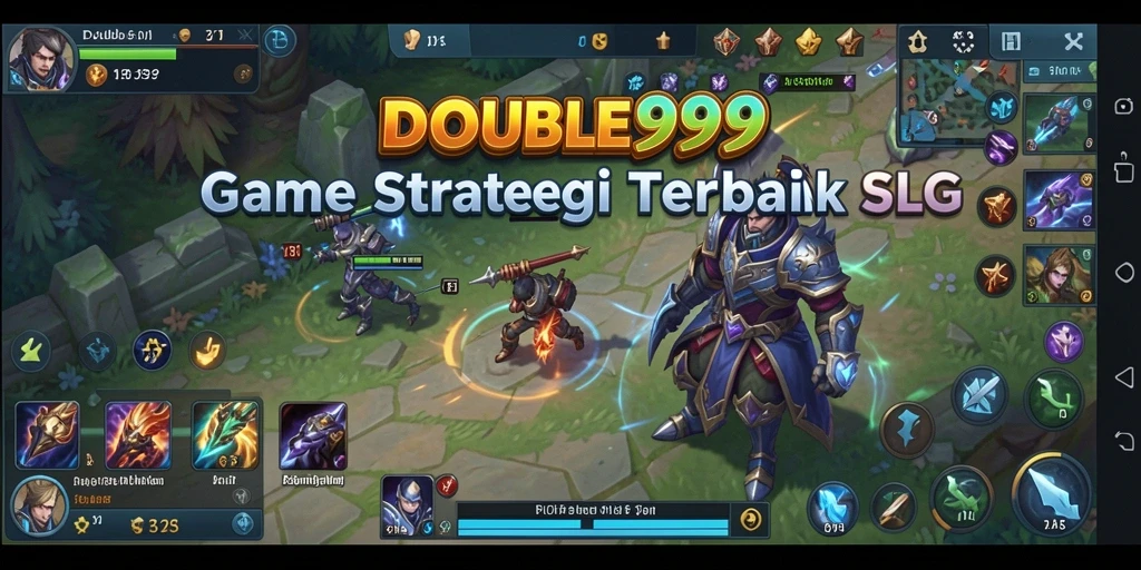 Tangkapan layar utama menampilkan aksi strategis dalam game SLG.