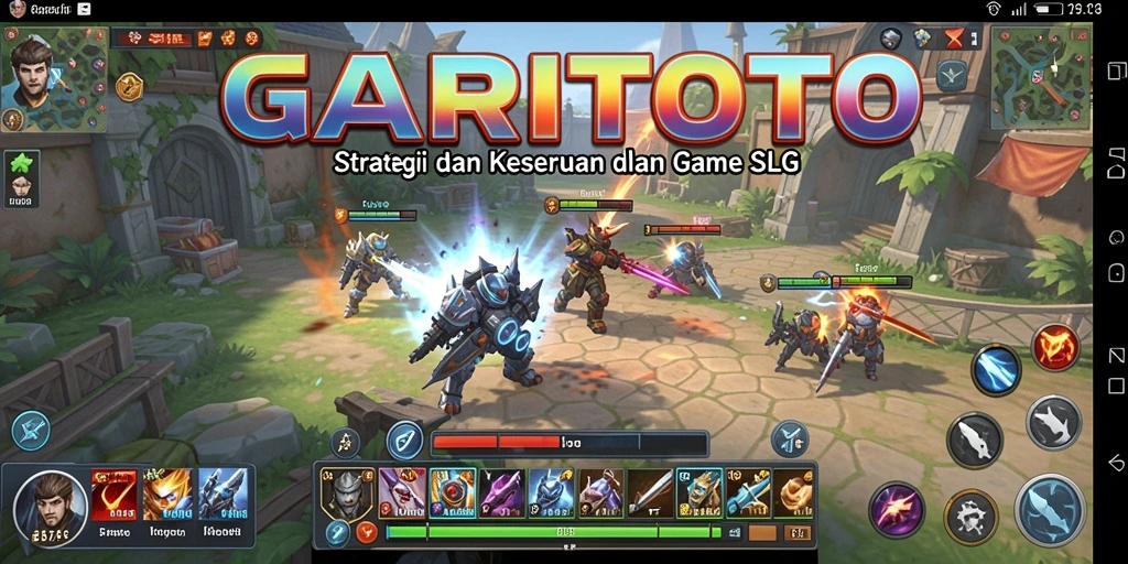 Screenshot GARITOTO menampilkan aksi seru dalam gameplay strategi.