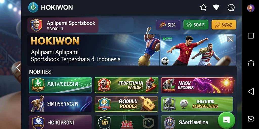 Screenshot HOKIWON menampilkan antarmuka taruhan yang intuitif dan menarik.
