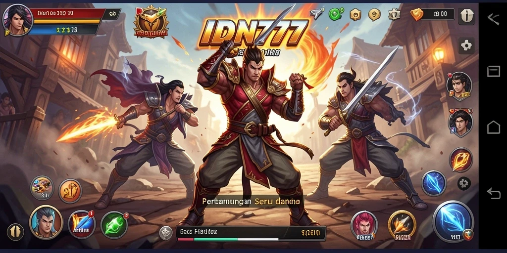 Menampilkan aksi pertarungan seru di IDN777 dengan grafik yang memukau.
