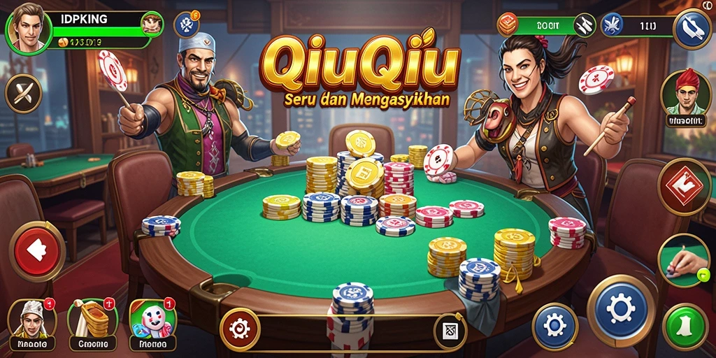 Tampilan screenshot <strong>IDPKING</strong> menunjukkan gameplay seru QiuQiu yang mendebarkan.
