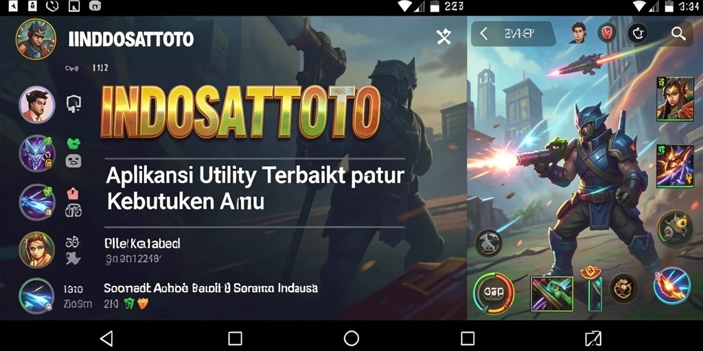 Screenshot utama INDOSATTOTO menampilkan antarmuka pengguna yang bersih dan sederhana.