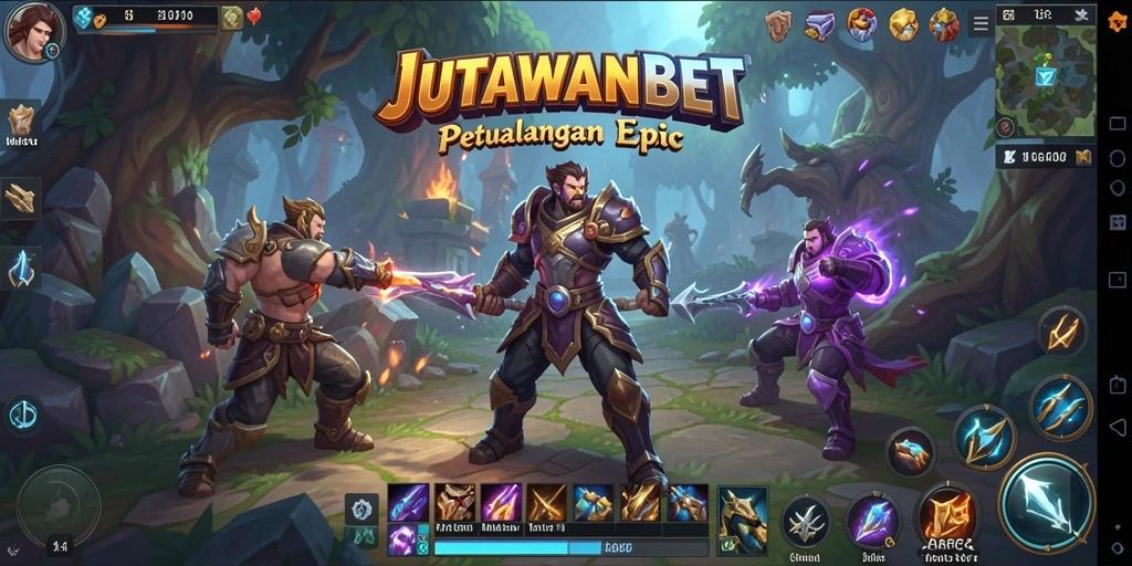 Gameplay mendebarkan dalam JUTAWANBET, eksplorasi dunia ARPG.