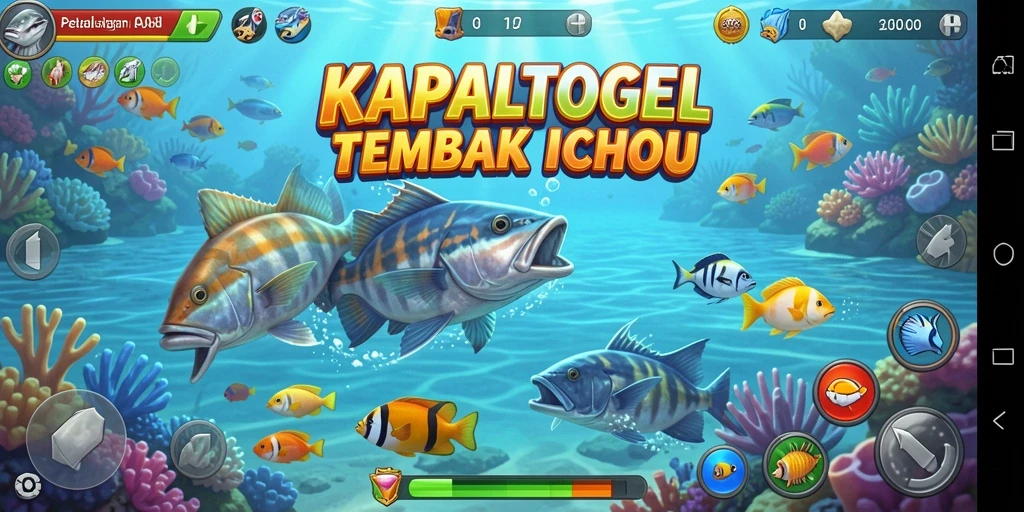 Tampilan menarik dari gameplay KAPALTOGEL dengan aksi menembak ikan.