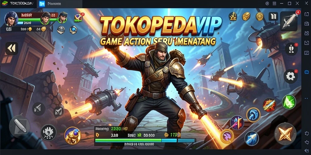 Gameplay seru TOKOPEDIAVIP yang penuh aksi dan tantangan.