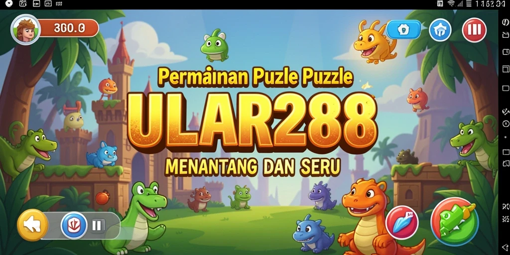 Screenshot gameplay ULAR288 menunjukkan tantangan Puzzle yang seru.