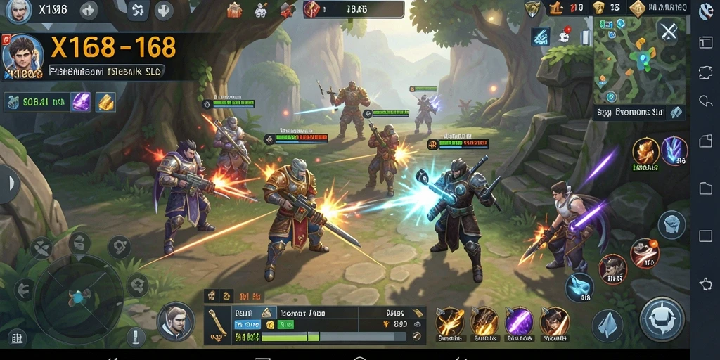 Gameplay seru X168 dengan strategi yang menantang.